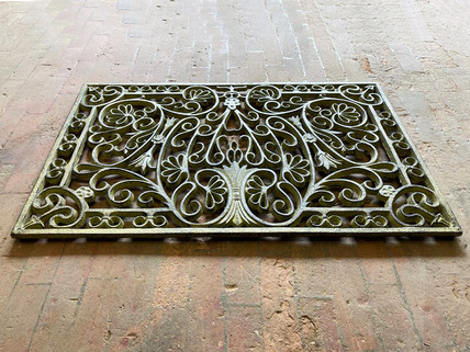 rectangular cast iron doormat